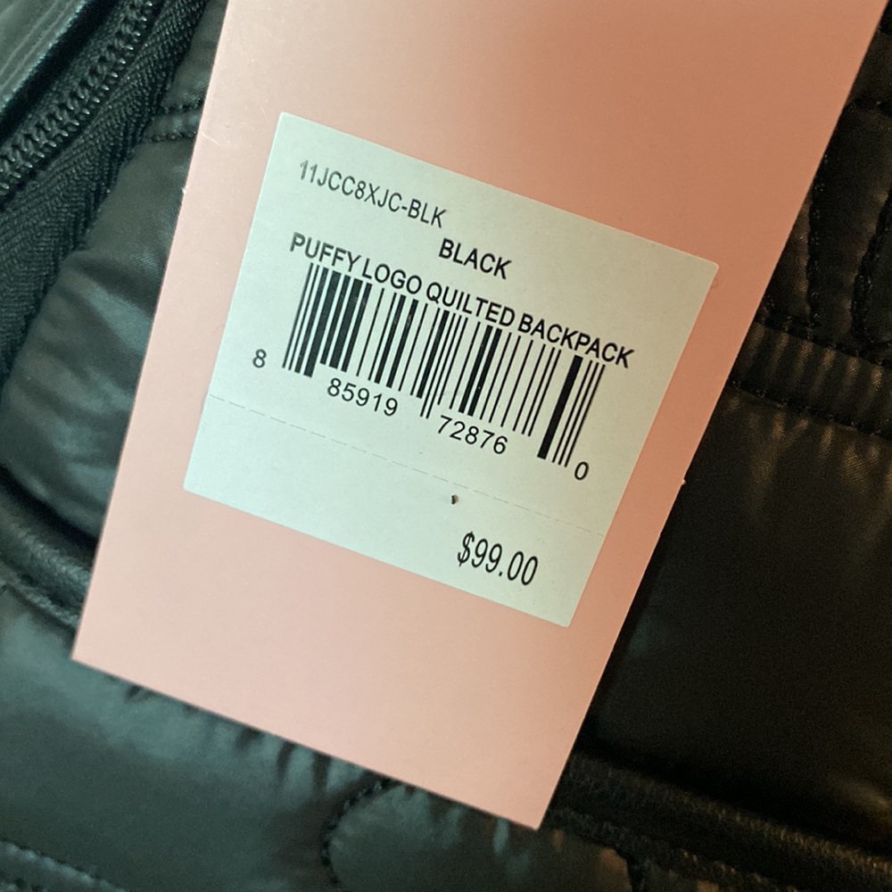 JUICY COUTURE puffy quilted backpack NWT - Picture 9 of 9